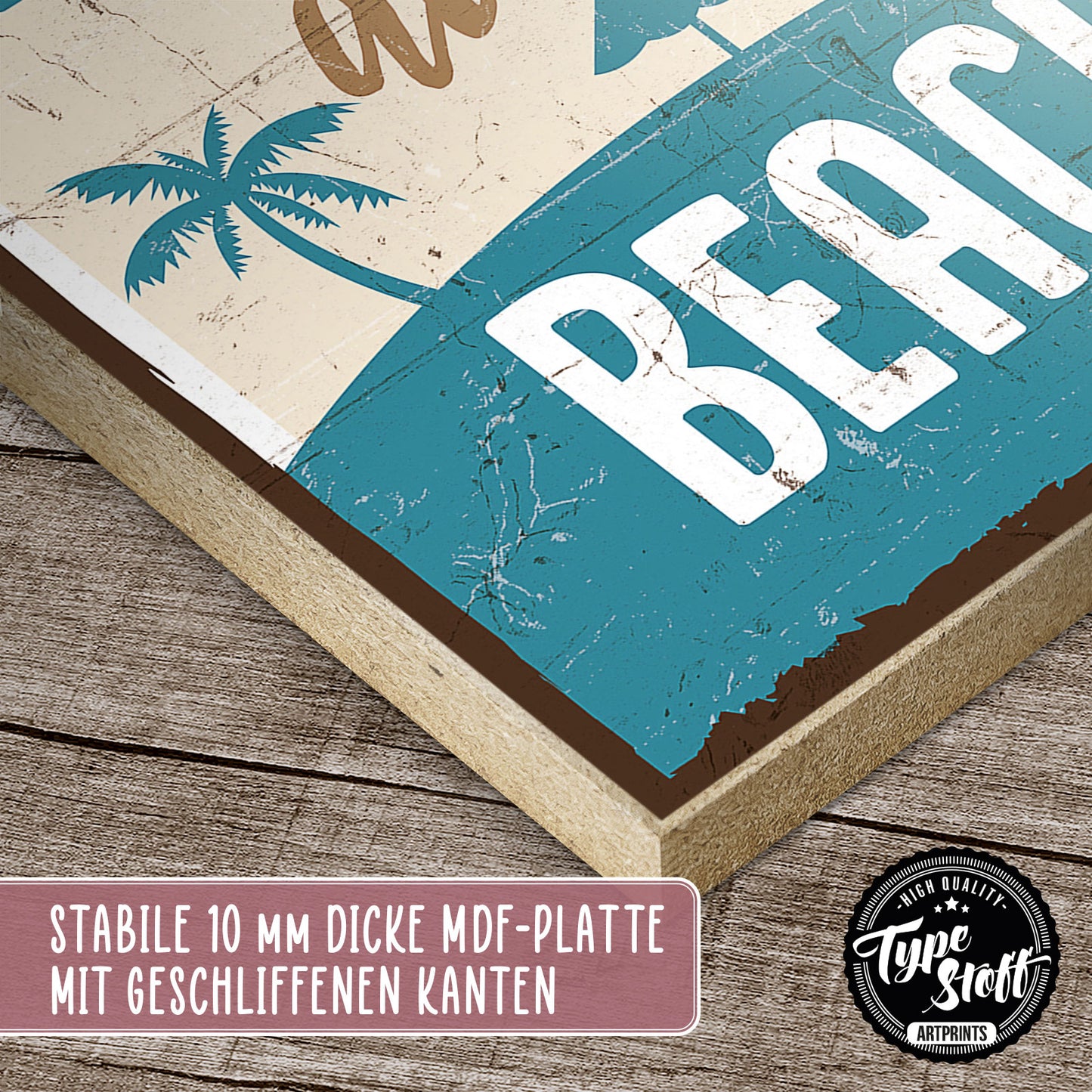 Holzschild mit Spruch - Life is better at the beach – HS-GH-00136