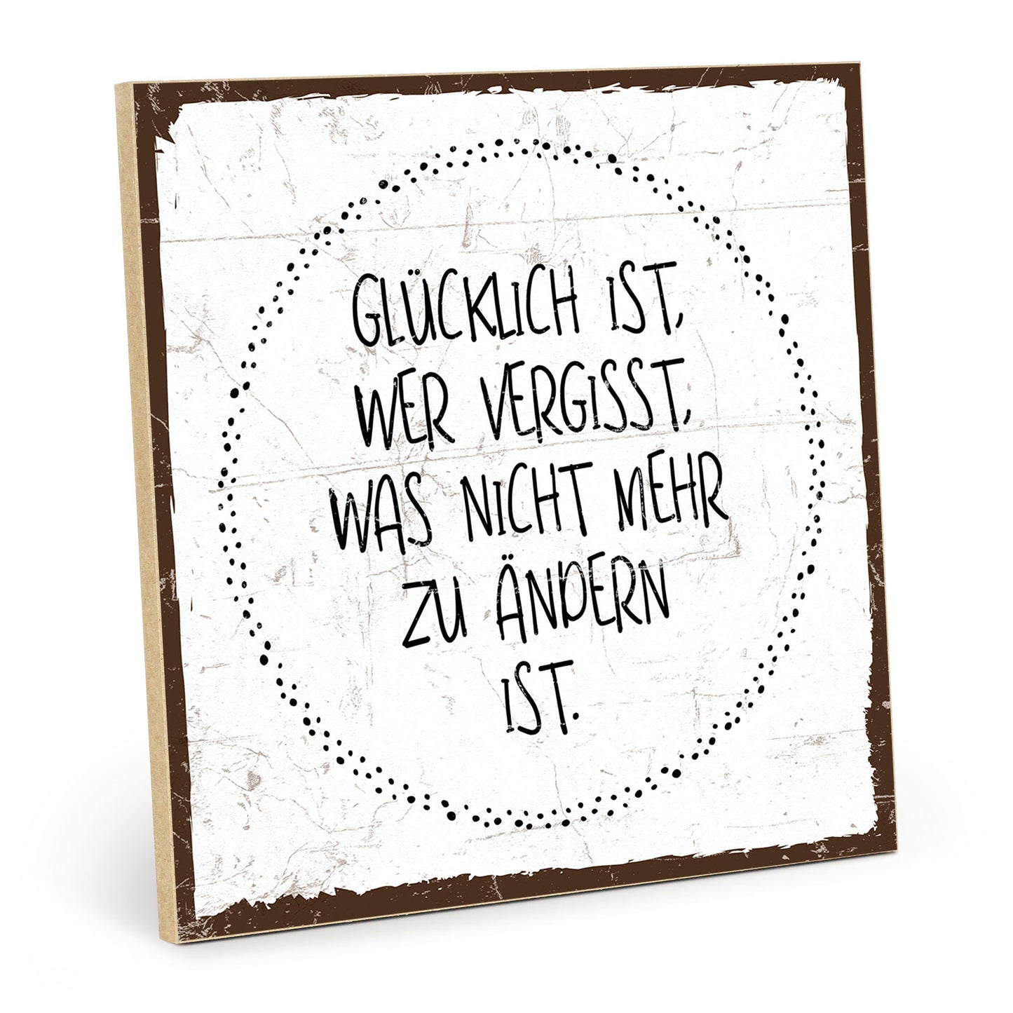 Holzschild mit Spruch - Hygge - Glück - HS-QN-00290