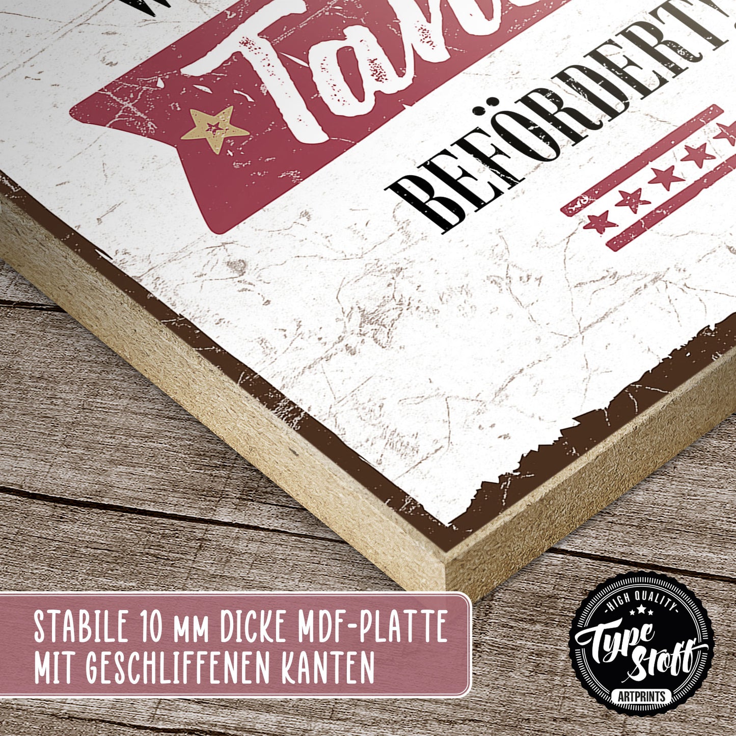 Holzschild mit Spruch - Großartige Schwestern werden Tante - HS-GH-00378
