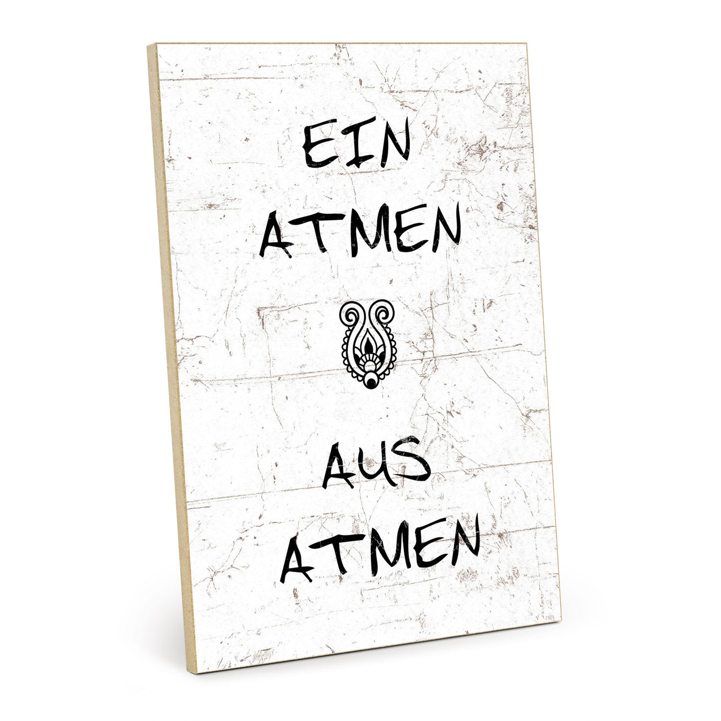 Holzschild mit Spruch - Hygge - Einatmen - Ausatmen – HS-GH-00750