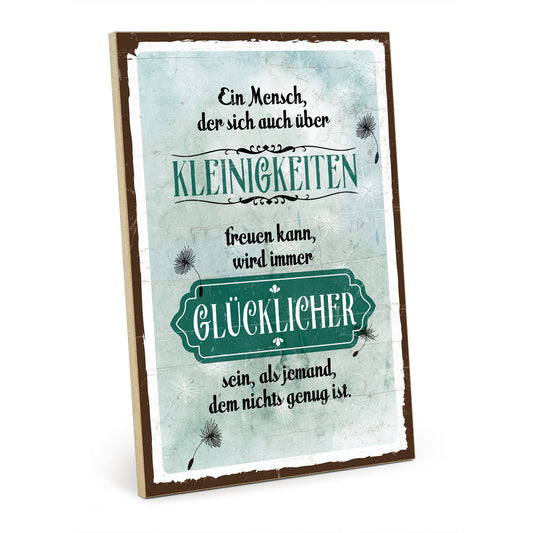 Holzschild mit Spruch - Hygge - Kleinigkeiten - Glück – HS-GH-00759