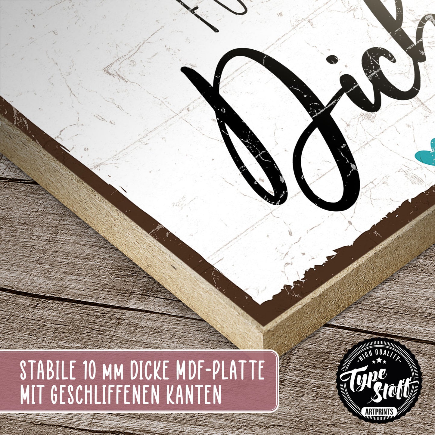 Holzschild mit Spruch - Hygge - Tu es für dich – HS-QN-00764