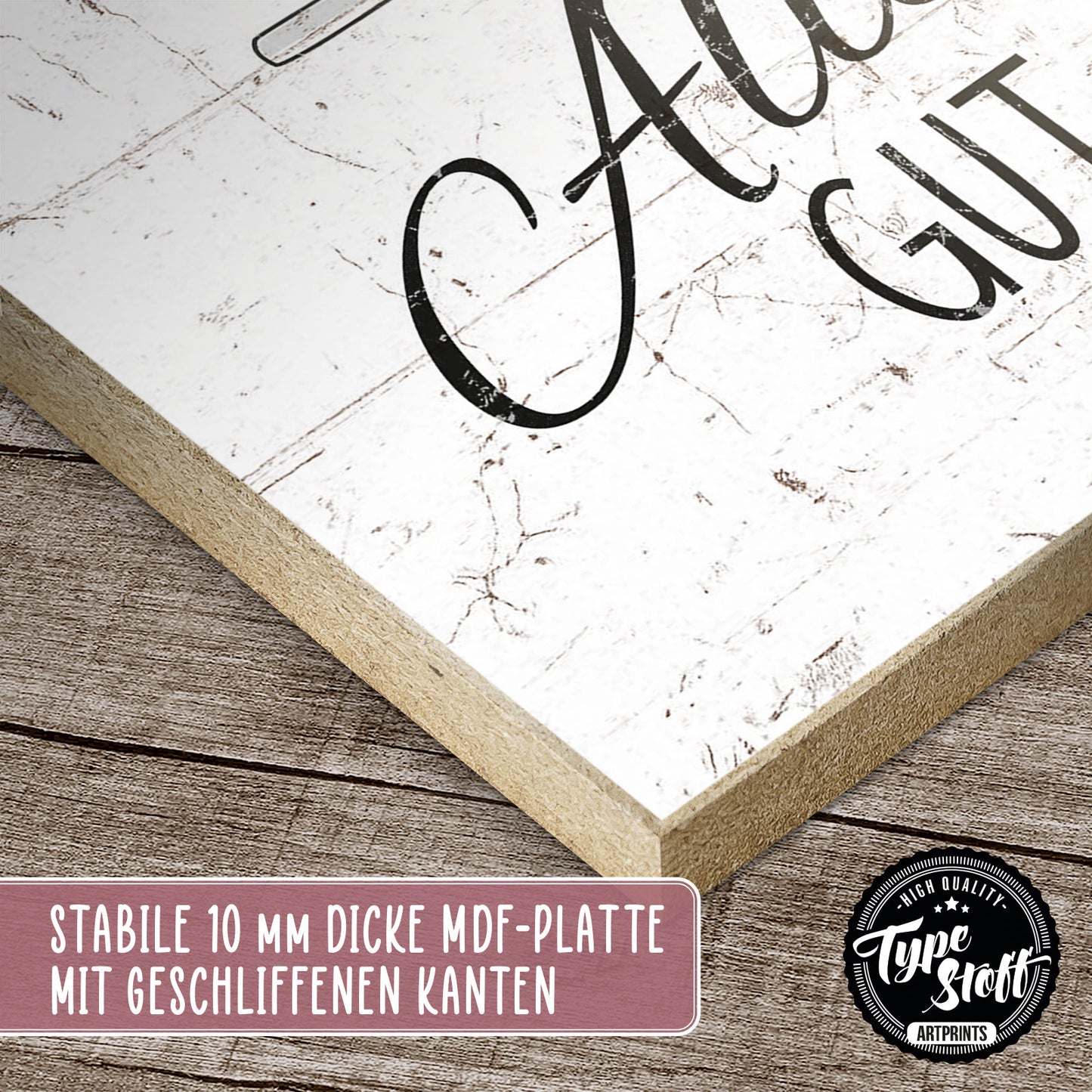 Holzschild mit Spruch - Essen gut - alles gut – HS-GH-00850