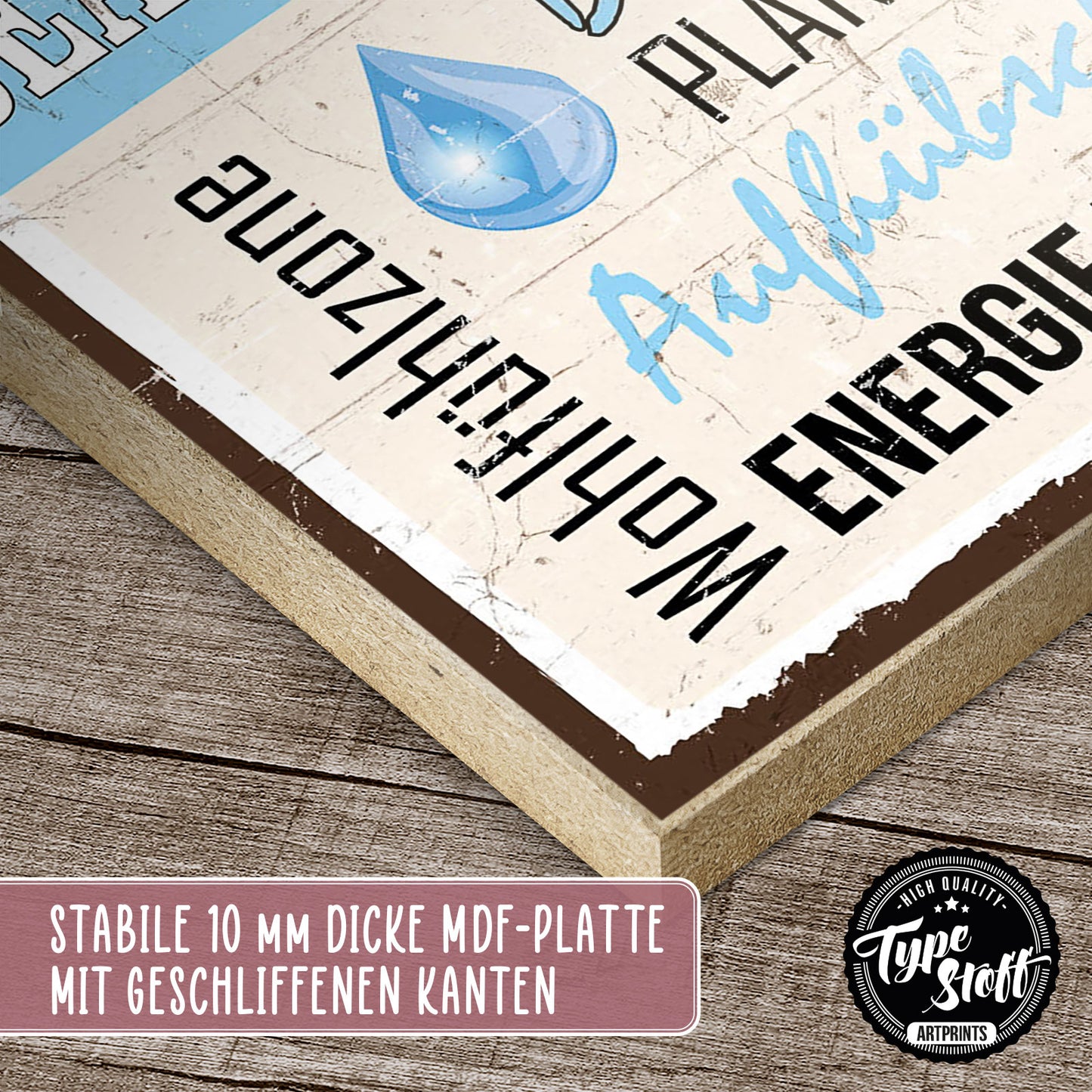 Holzschild mit Spruch - Badezimmer - Beautylaunch – HS-GH-00978