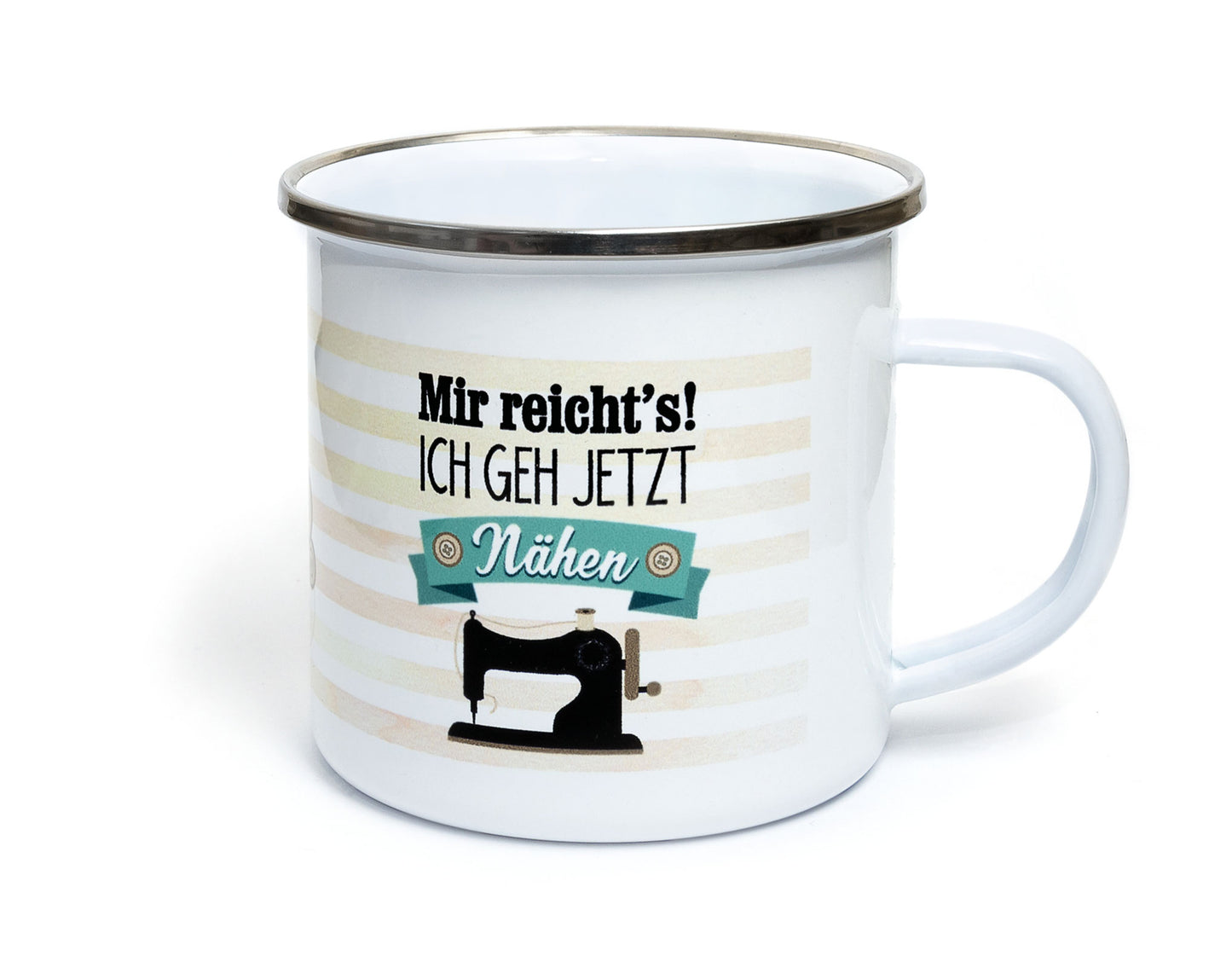 Emailletasse - Mir reichts ich geh nähen - TS-00996