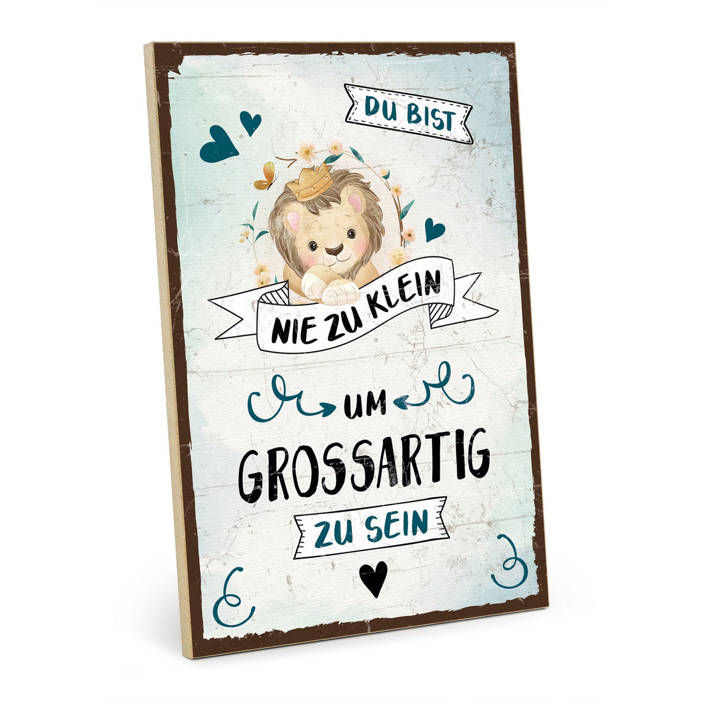 Holzschild mit Spruch - Motivation - Großartig sein – HS-GH-01003