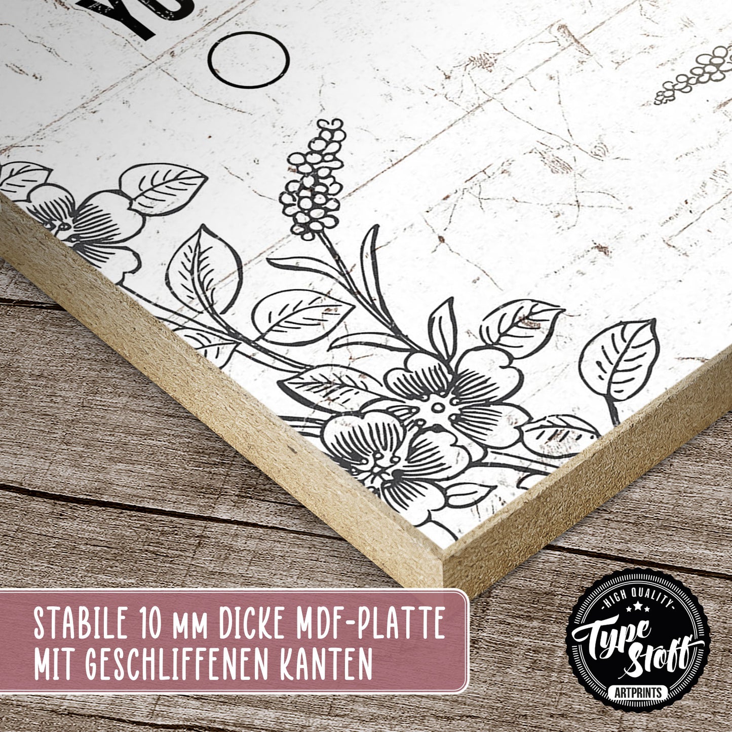 Holzschild mit Spruch - Hygge - fuck you me off – HS-GH-01032