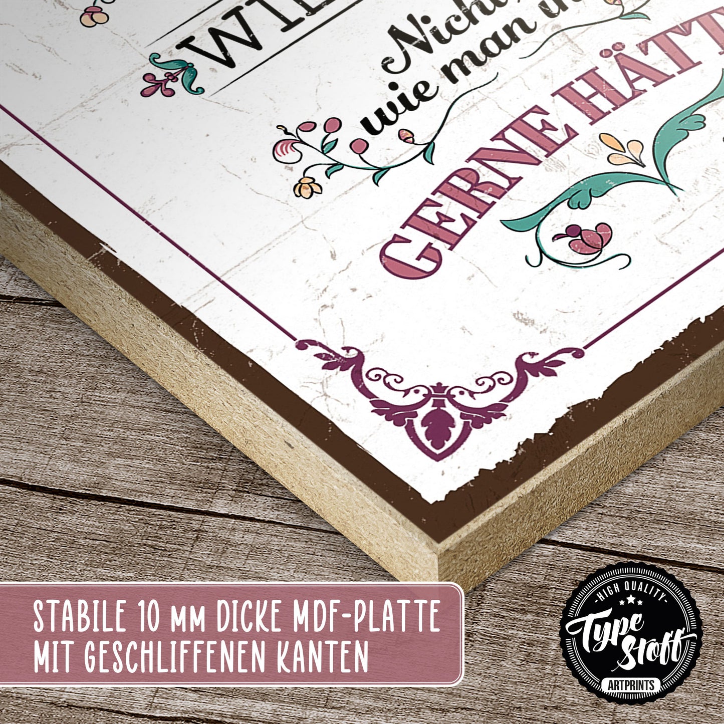Holzschild mit Spruch - Liebe - so zu sehen – HS-GH-01208