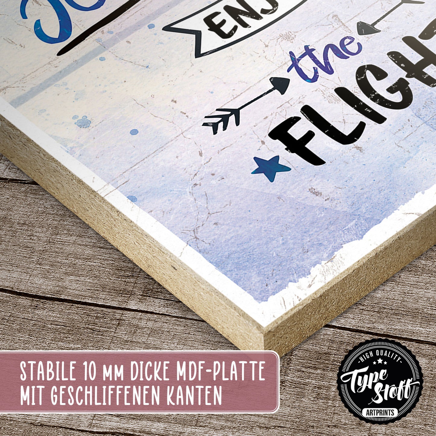 Holzschild mit Spruch - Life is a journey – HS-GH-01252