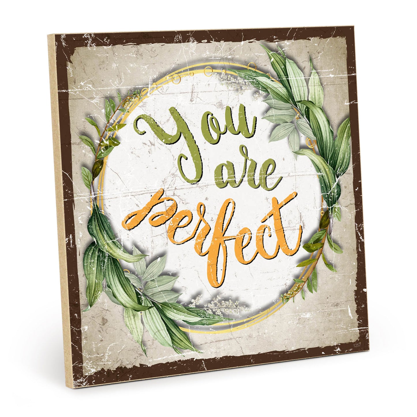 Holzschild mit Spruch - Hygge - You are perfect – HS-QN-01257