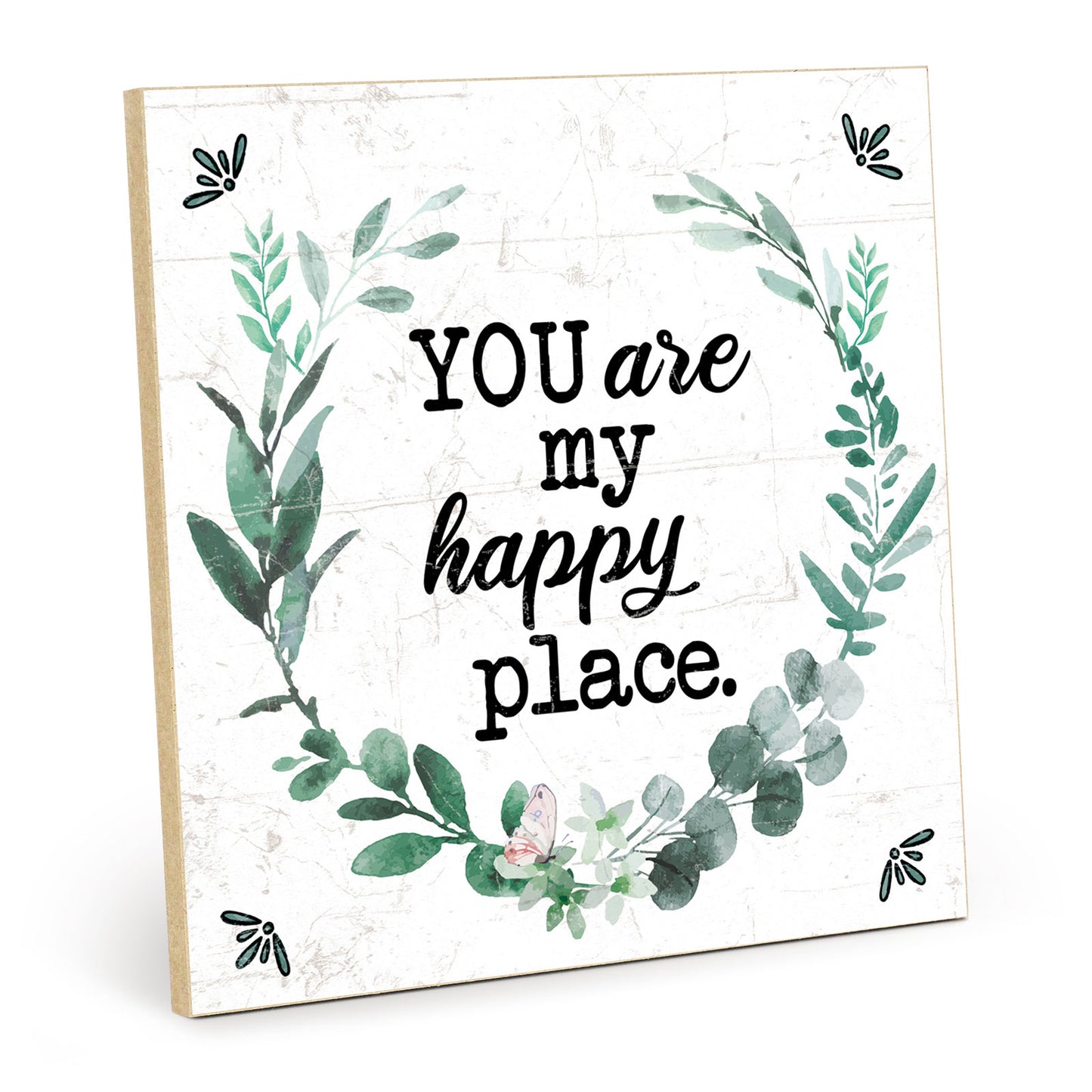 Holzschild mit Spruch - Liebe - you are my happy place – HS-QN-01274