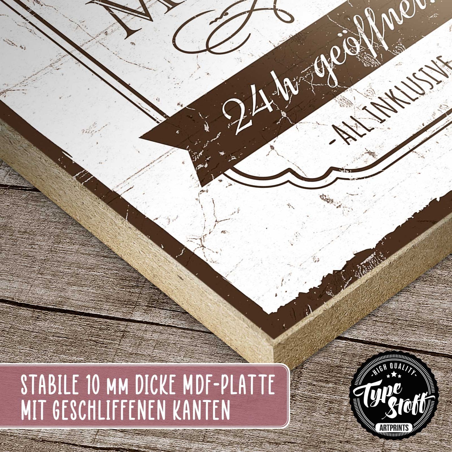 Holzschild mit Spruch - Hotel Mama – HS-GH-01363