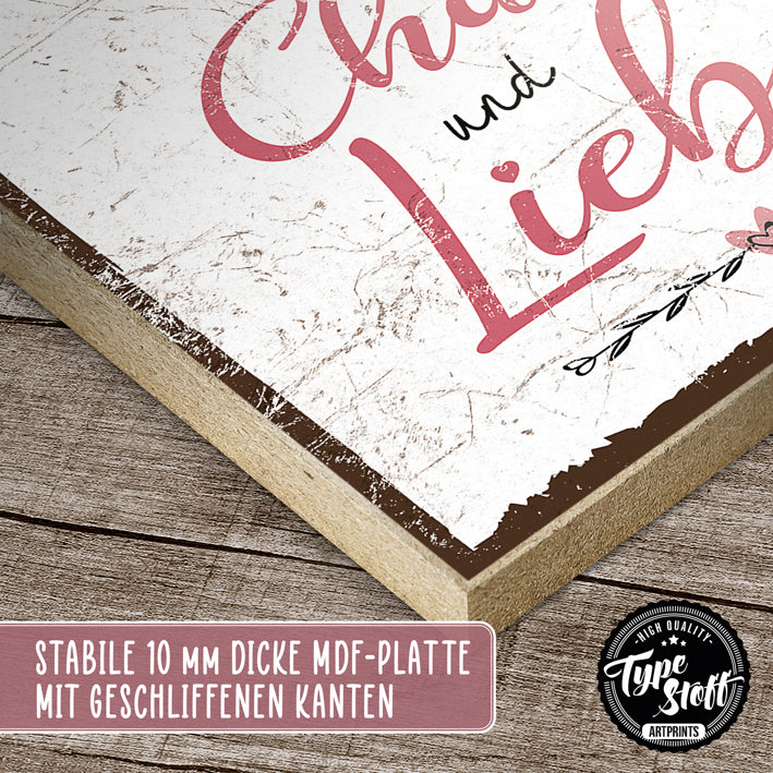Holzschild mit Spruch - Unsere Familie - HS-GH-01435
