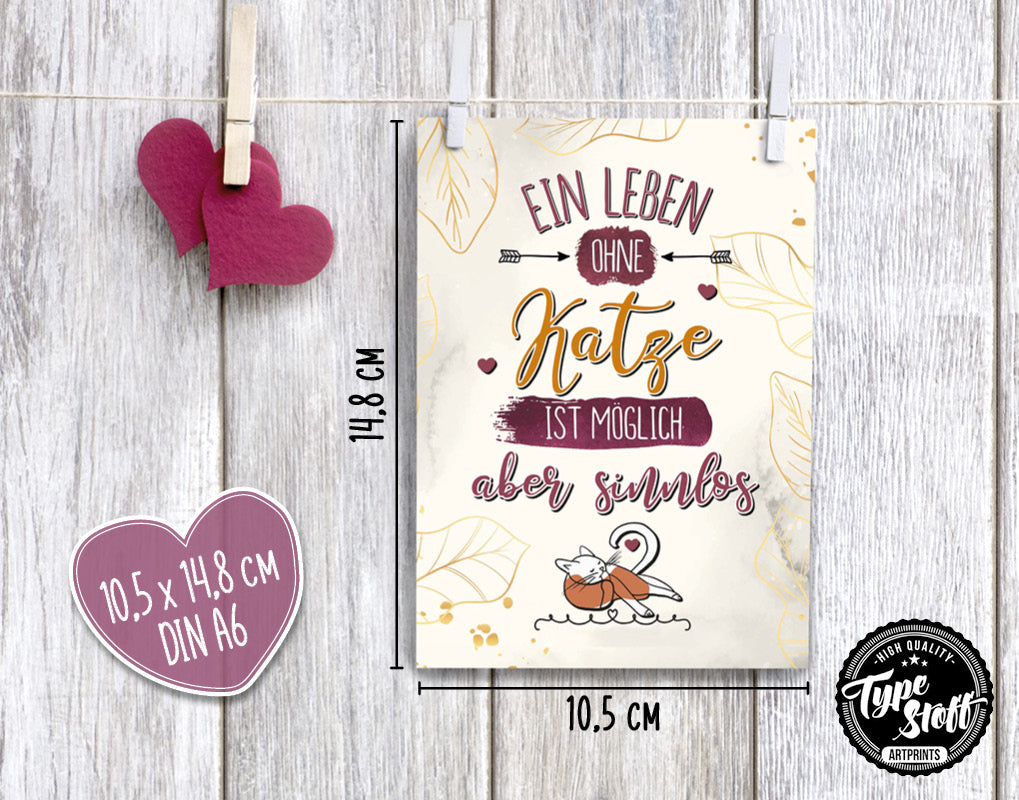 Postkarten - Katze - Set - PK-01465