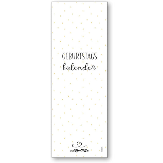 TypeStoff Jahresunabhängiger Geburtstagskalender - SK-01604