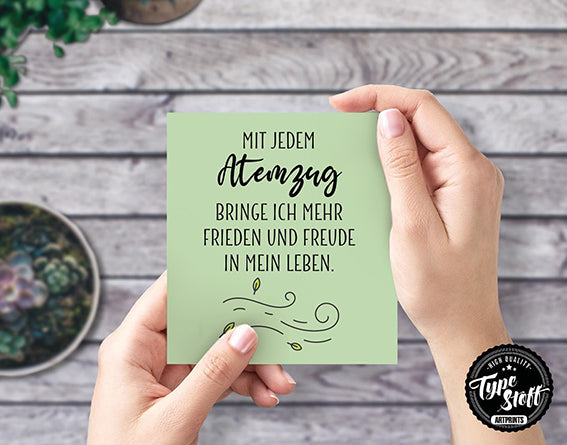 25 Hyggekarten mit 50 Sprüchen für jeden Tag als Geschenk und Motivation - Version 4 - HK-01586