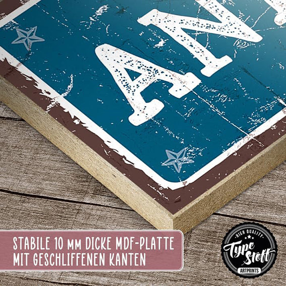 Holzschild mit Spruch – Ankerplatz - HS-01427