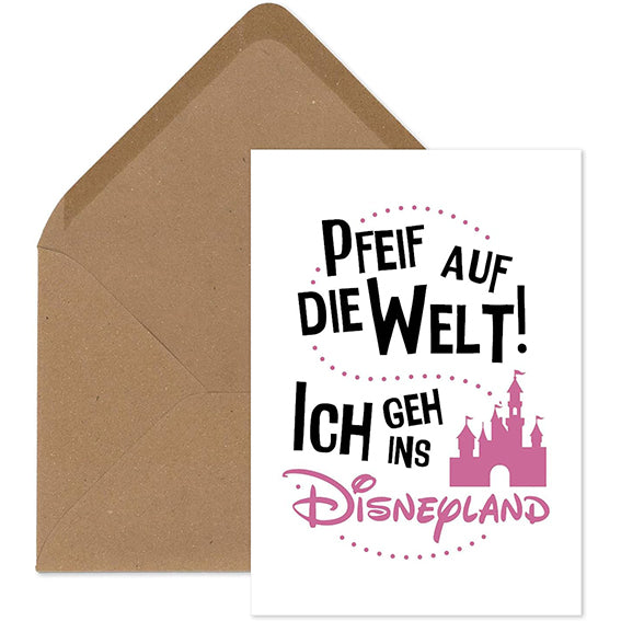 Einzelpostkarte - Pfeif auf die Welt! - KP-01570
