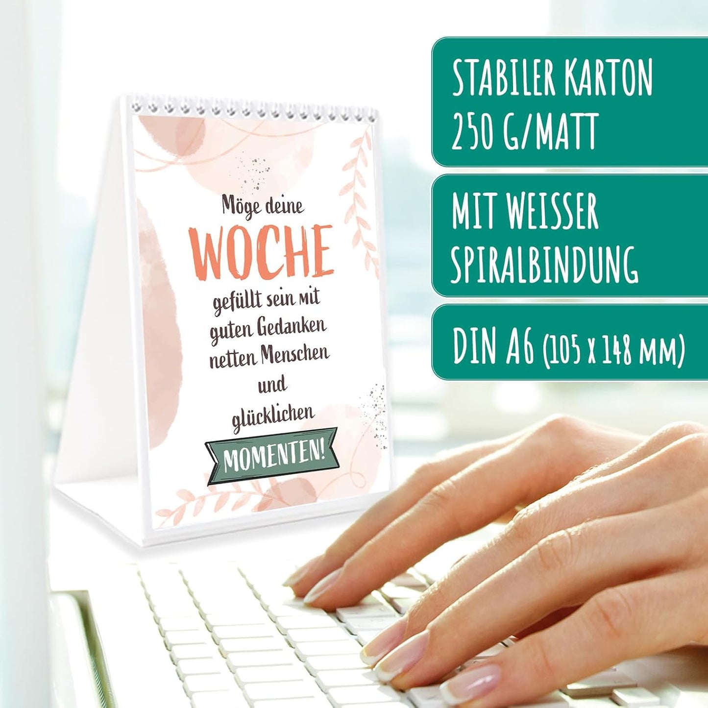 Tischkalender mit Sprüchen – Dein Aufmunterer im Büro - HYGGE-EDITION - TK-01517