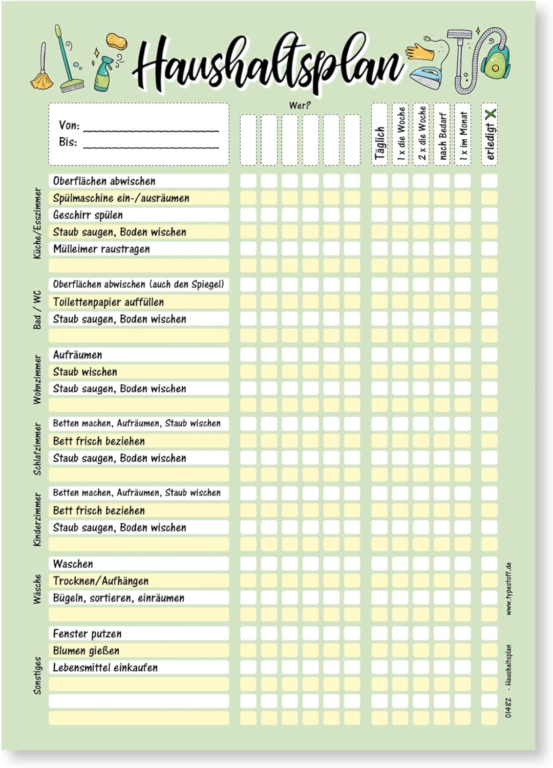 Haushaltsplaner B4-0482