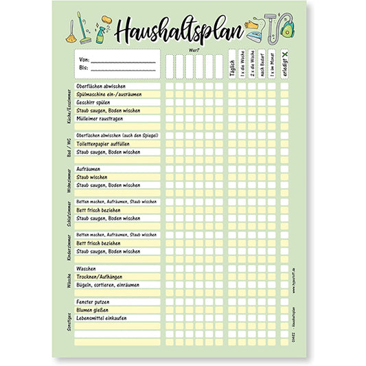 Haushalt im Griff - Haushaltsplaner B4-01482