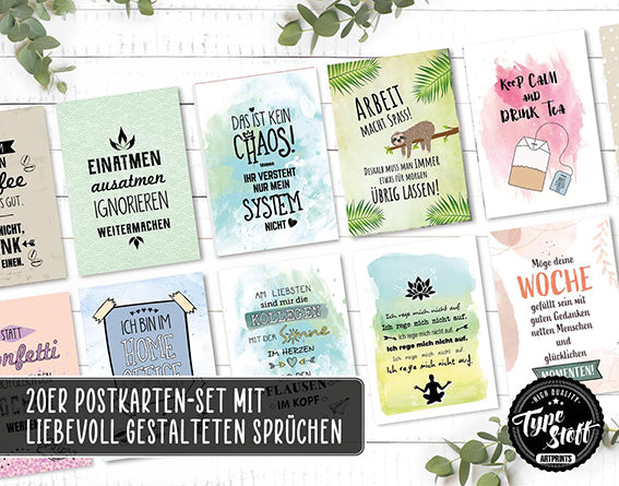 Postkarten - Büro - Set - PK-01520
