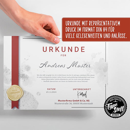 Urkunde Blanko - 5 Stück - MP-01502-05