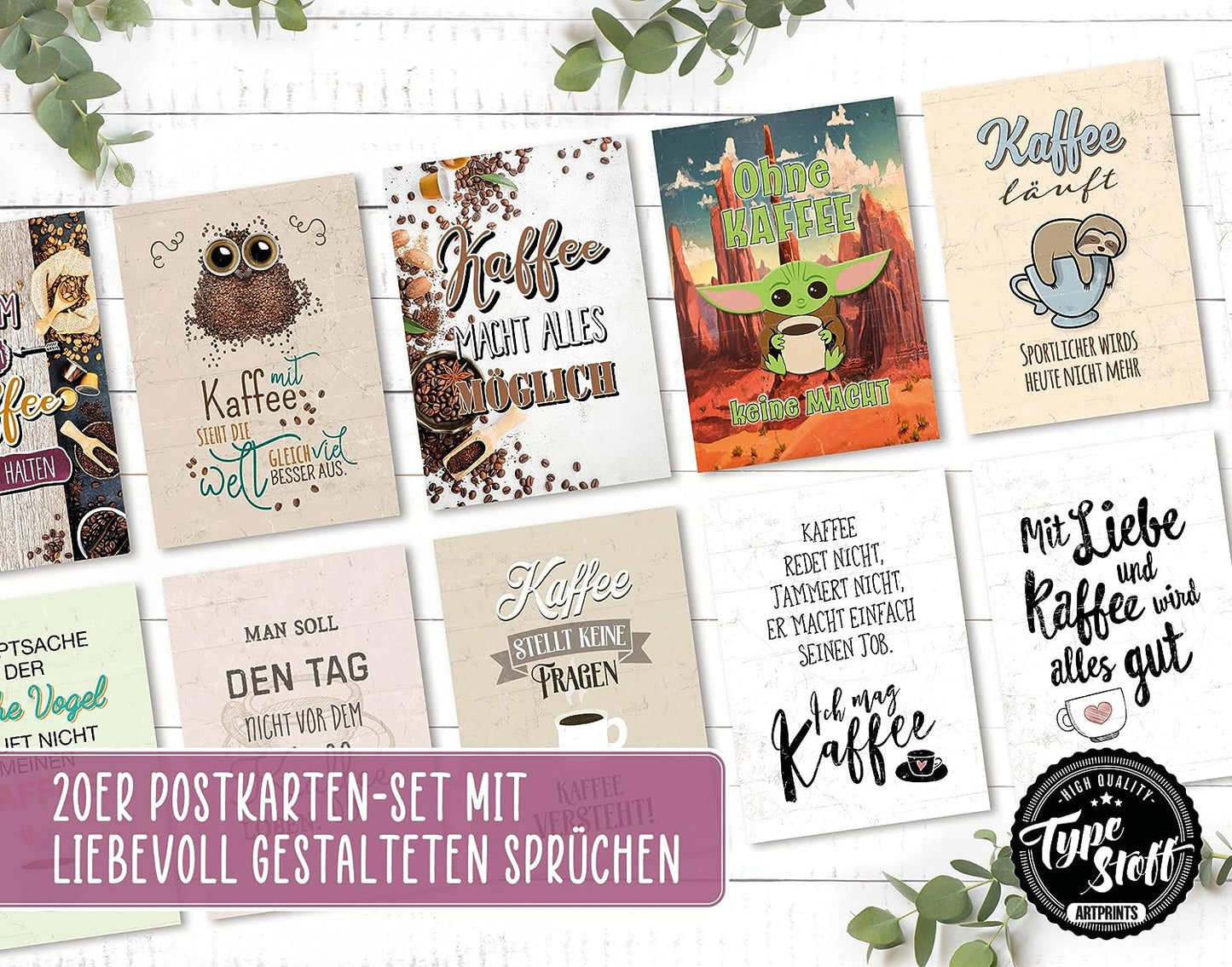 Postkarten - Kaffee - Set - PK-01349