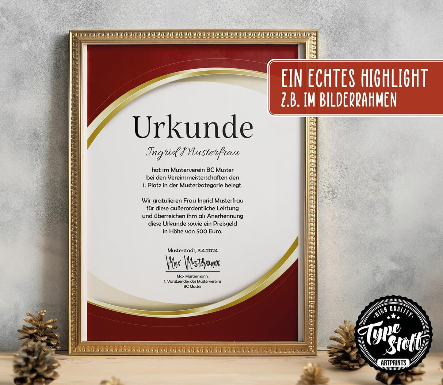Urkunde Blanko - 5 Stück - MP-01505-05