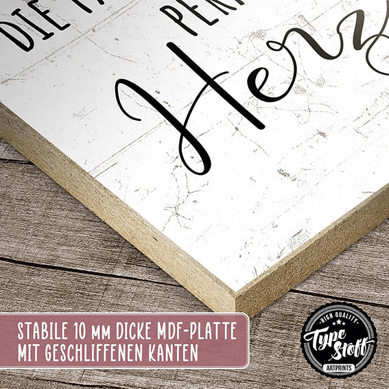 Holzschild mit Spruch - Es gibt Menschen - HS-01607