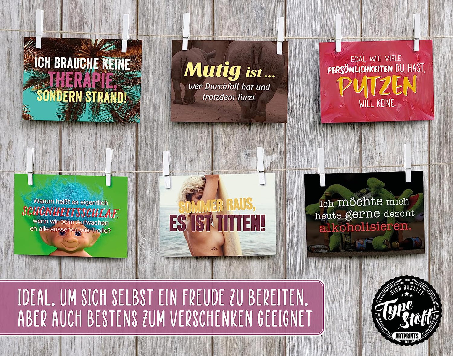 Postkarten - Funny - Set - PK-00602