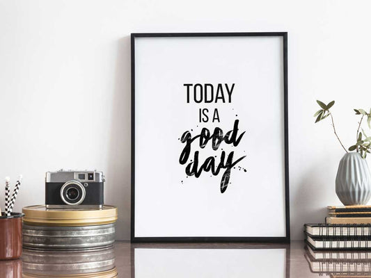 Kunstdruck mit Spruch - Hygge - Today is a good day - KD-00122-M/L